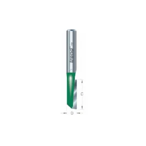 Fraises droites 1 tranchant tige 1/4", diam 6,3mm x HC 25,4mm  