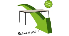 SQUARE 1600 TABLE POLYVALENTE CHÊNE CLAIR 160CM